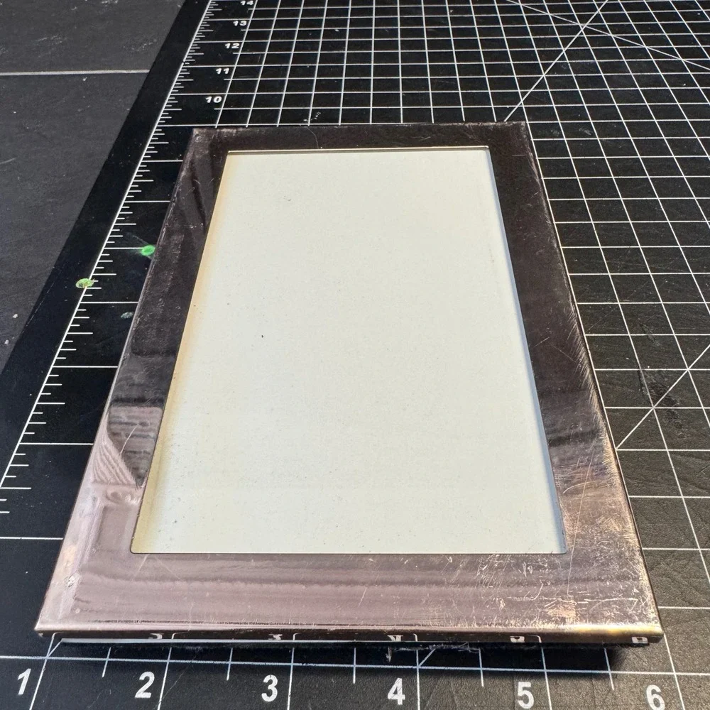 Malden International Designs Silver Metal 4x6 Picture Frame Tabletop Wall Mount
